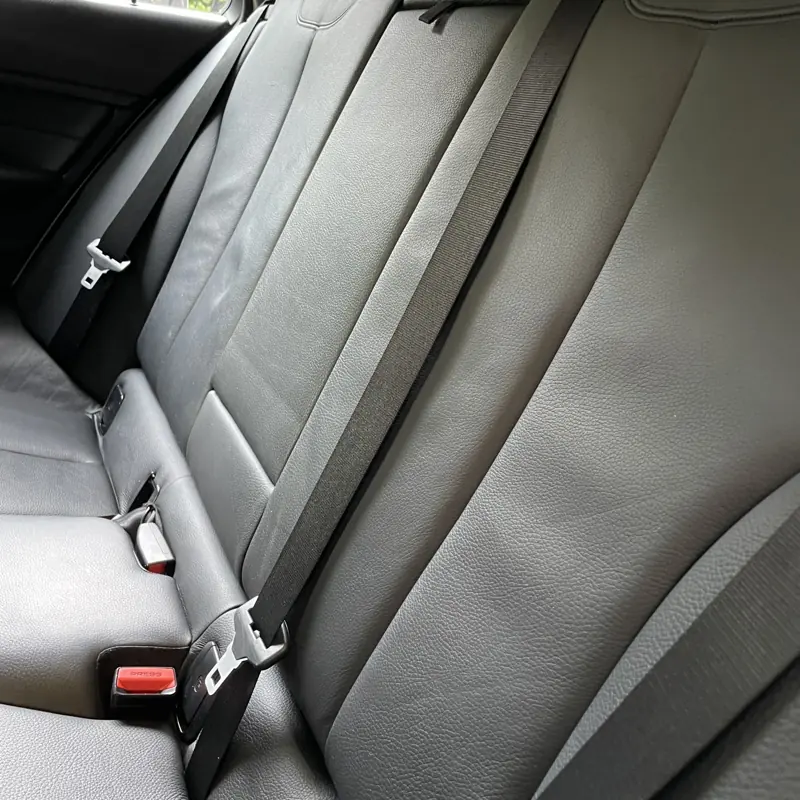 Leather rear seats