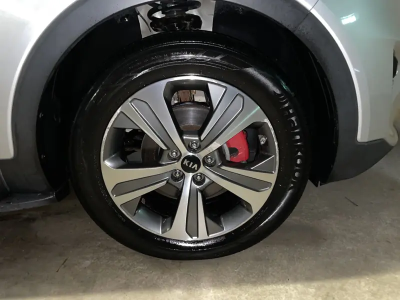 Car detailing in North Sydney: alloy wheel and tyre after cleaning