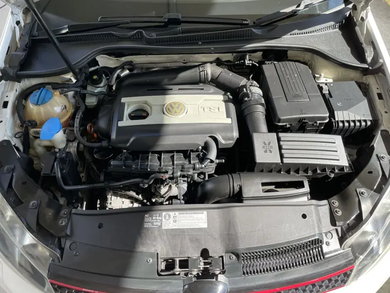 Car detailing in Shellharbour: VW Golf GTI engine bay after cleaning