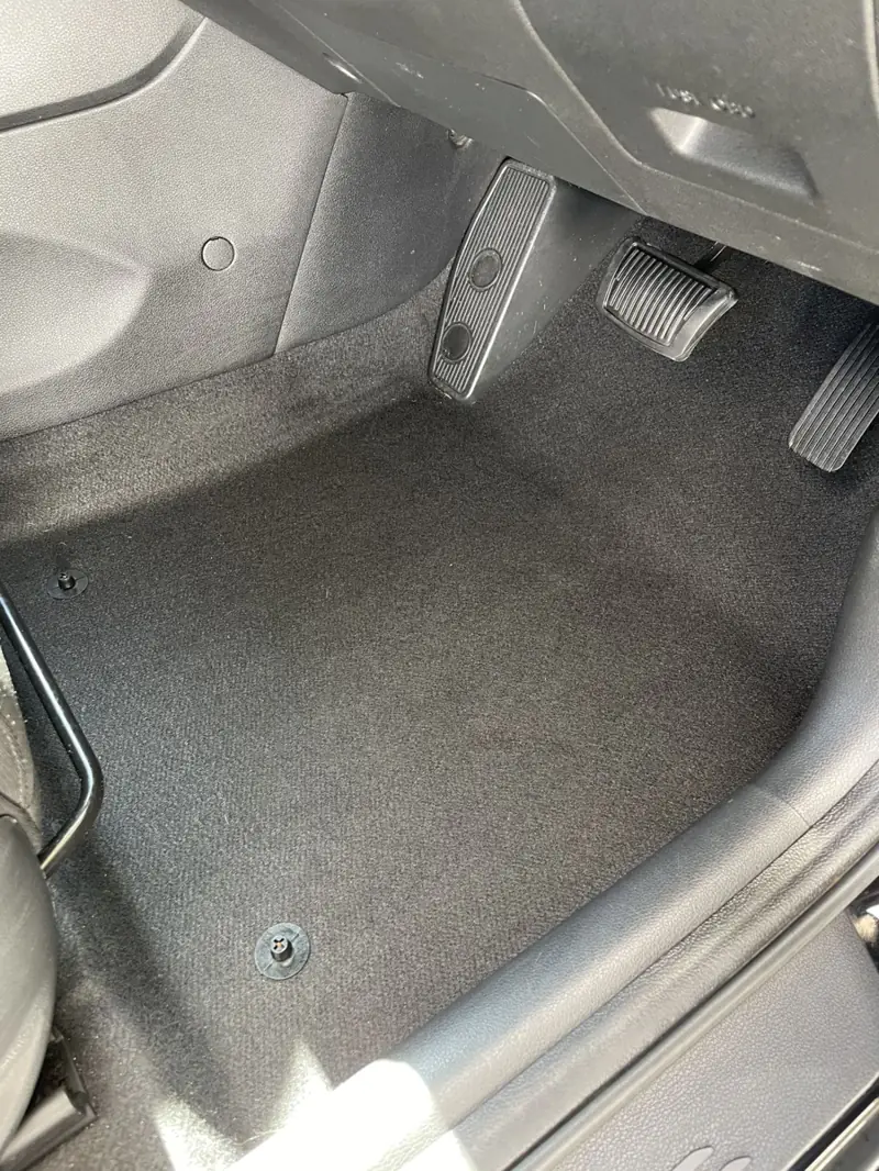 Car detailing in Liverpool: front floor carpet after vacuuming