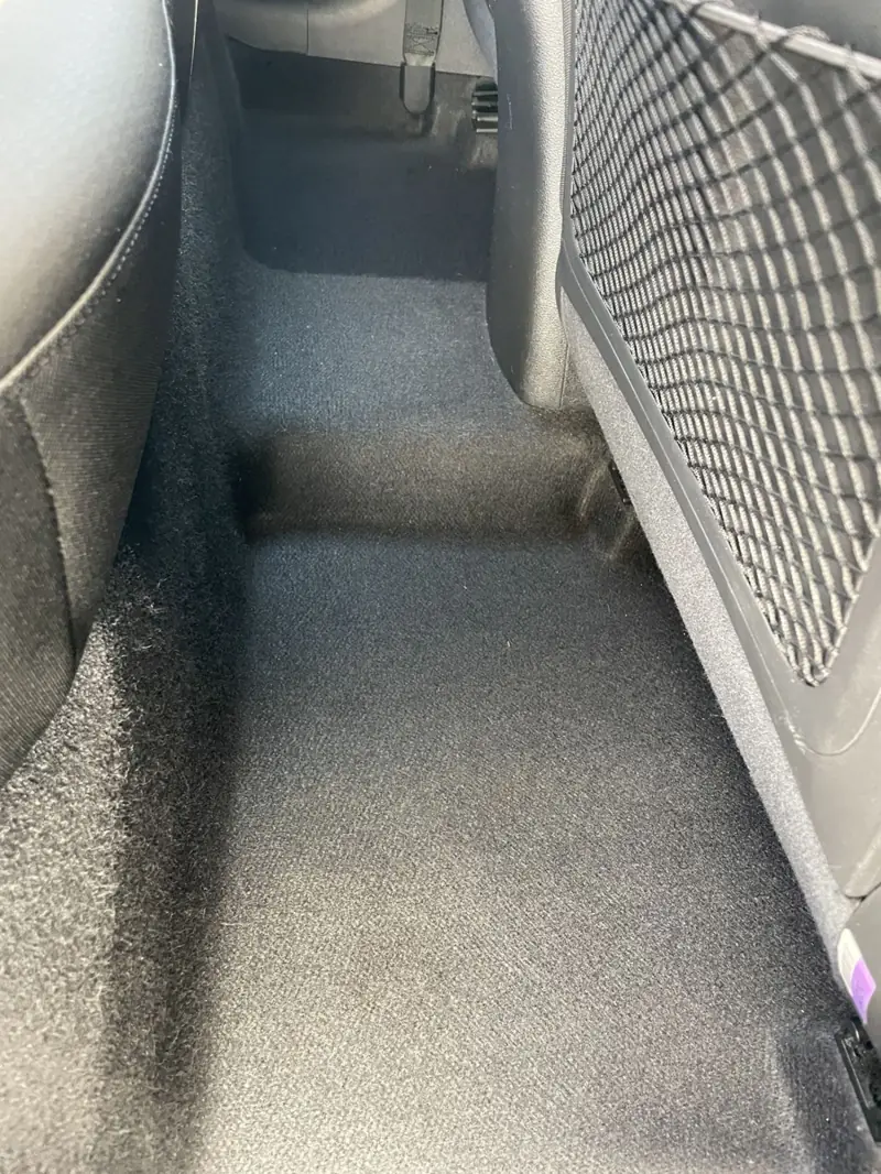 Car detailing in Mount Annan: rear floor carpet after vacuuming