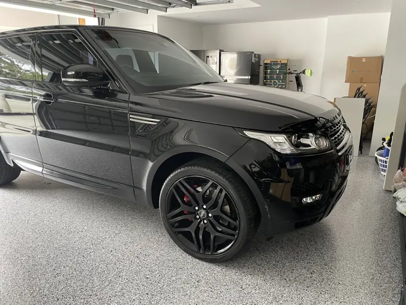 Black Range Rover Sport paint
