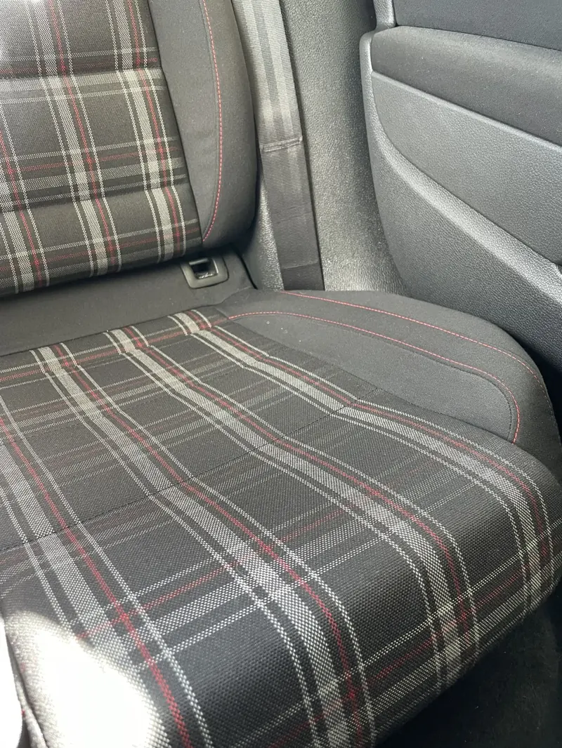 Tartan seat after cleaning